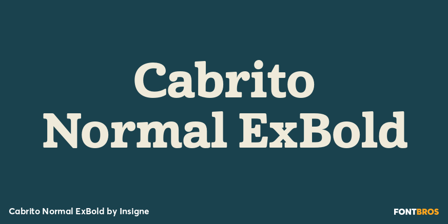 Cabrito Normal ExBold Poster