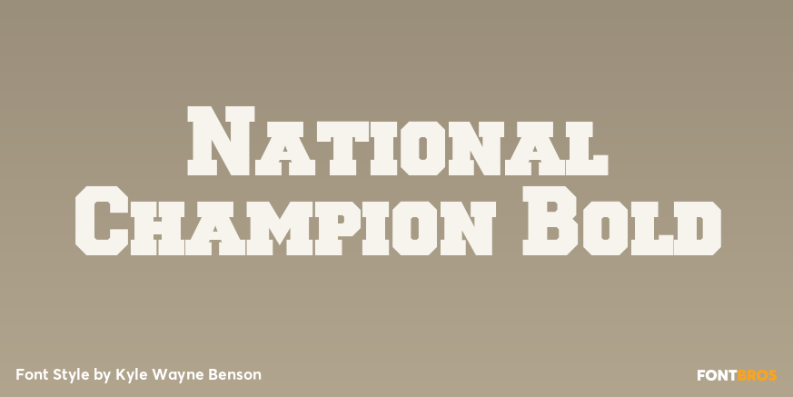 National Champion Bold Poster