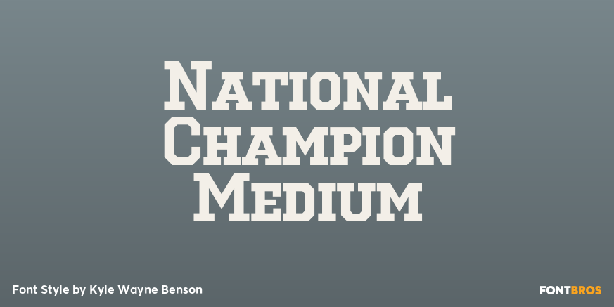 National Champion Medium Poster