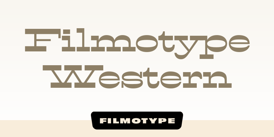 Filmotype Western Poster