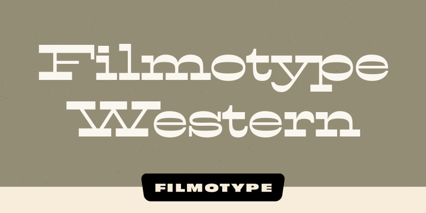 Filmotype Western Poster