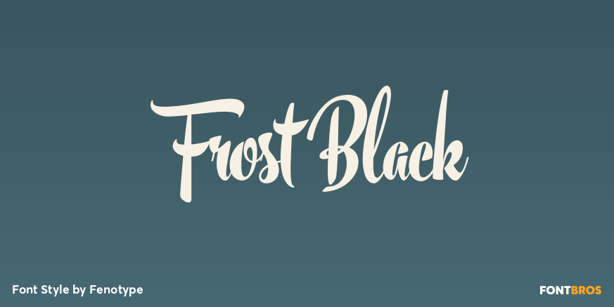 Frost Black Poster