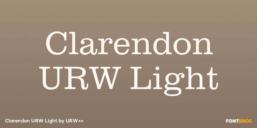 Clarendon URW Light Poster