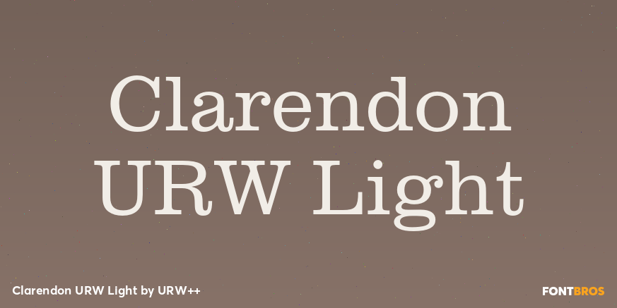 Clarendon URW Light Poster