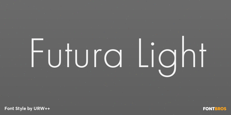 Futura Light Poster