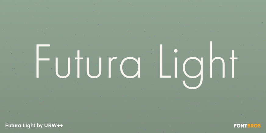 Futura Light Poster