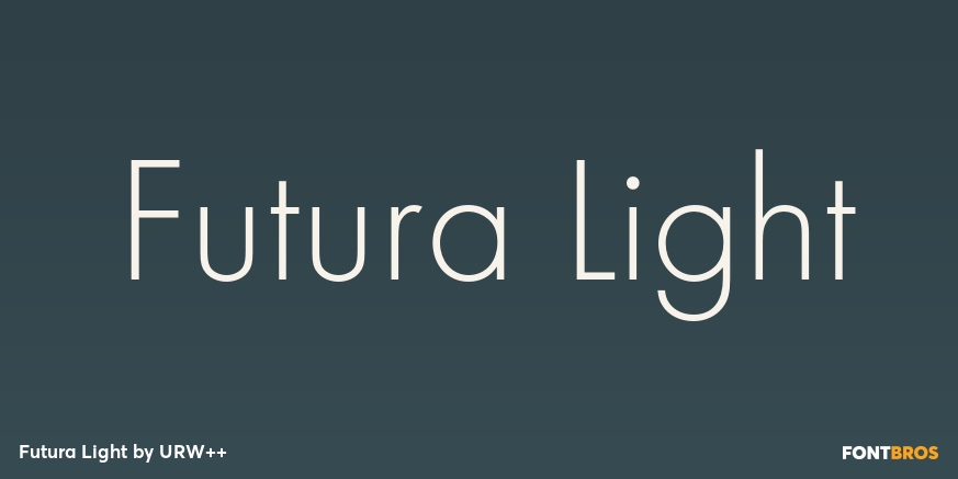 Futura Light Poster