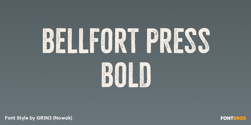 Bellfort Press Bold Poster
