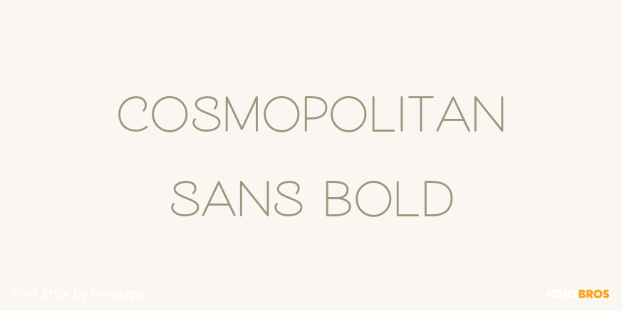 Cosmopolitan Sans Bold Poster
