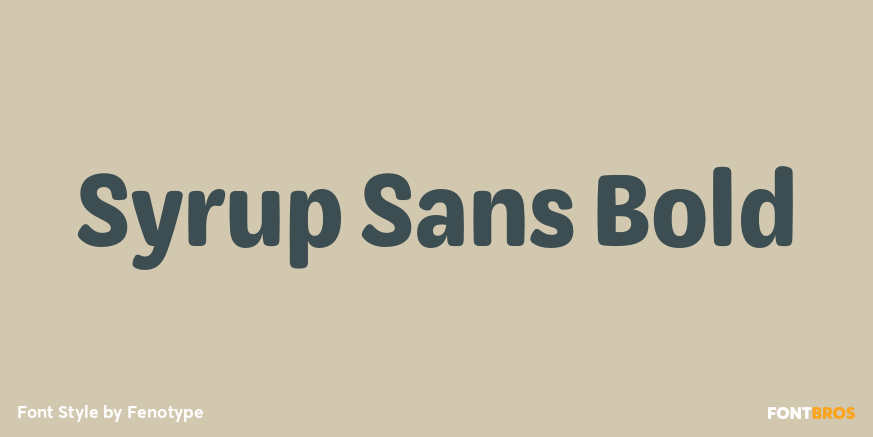 Syrup Sans Bold Poster