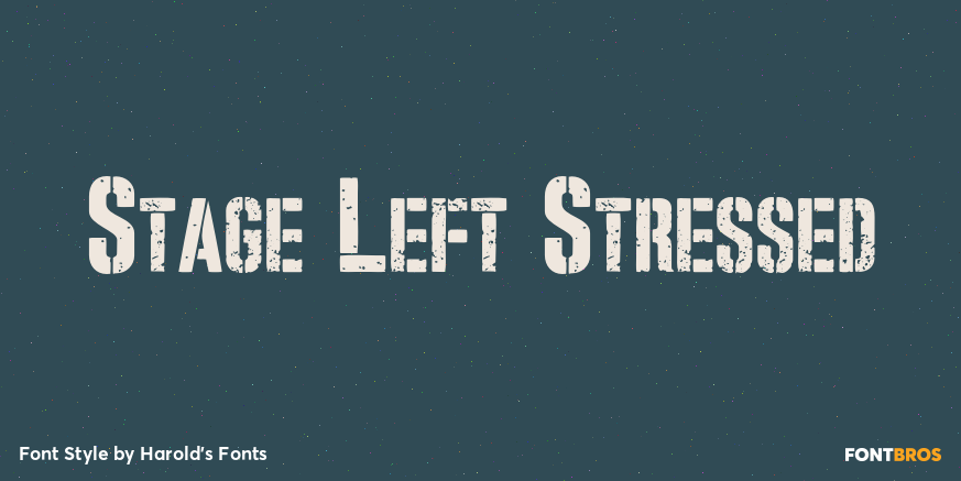 Stage Left Stressed Poster