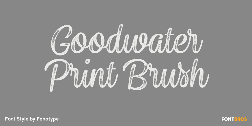 Goodwater Print Brush Poster