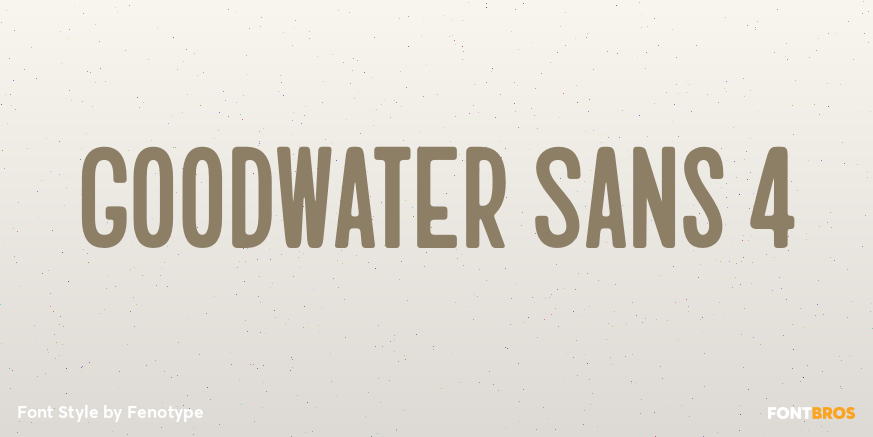 Goodwater Sans 4 Poster