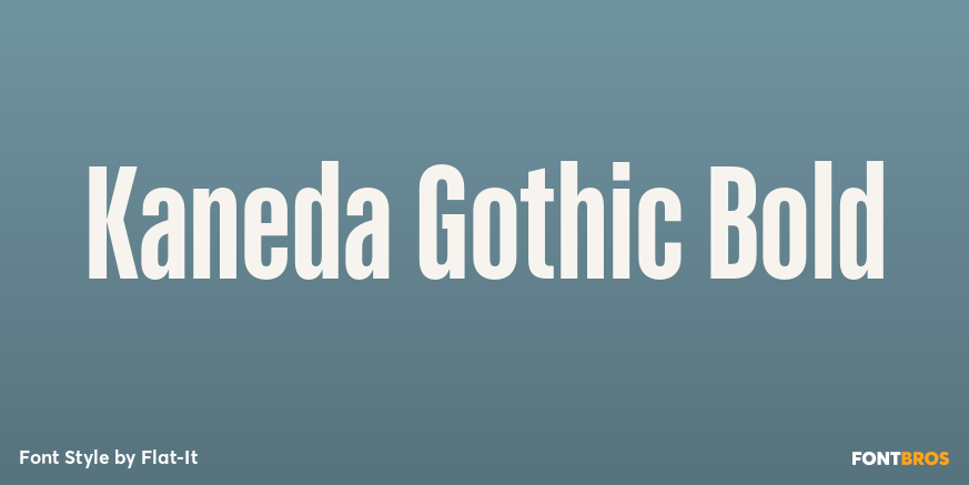 Kaneda Gothic Bold Poster