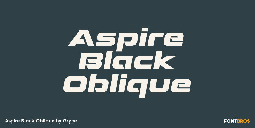 Aspire Black Oblique Poster