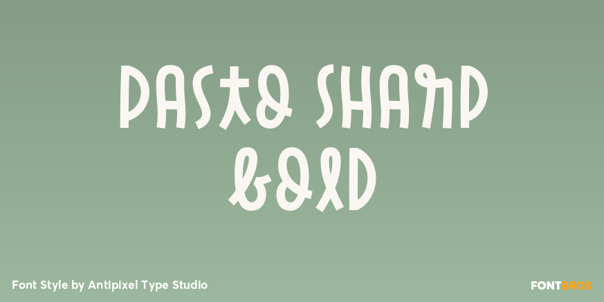 Pasto Sharp Bold Poster