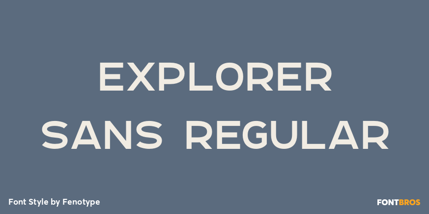 Explorer Sans Regular Poster