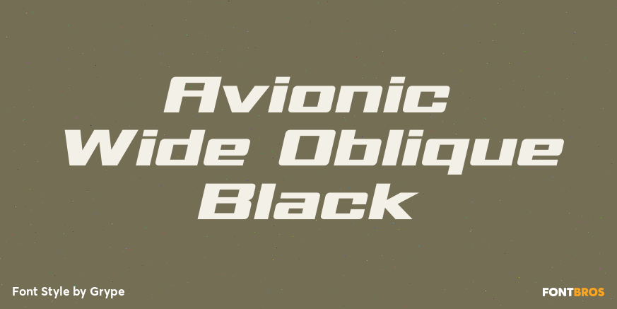 Avionic Wide Oblique Black Poster
