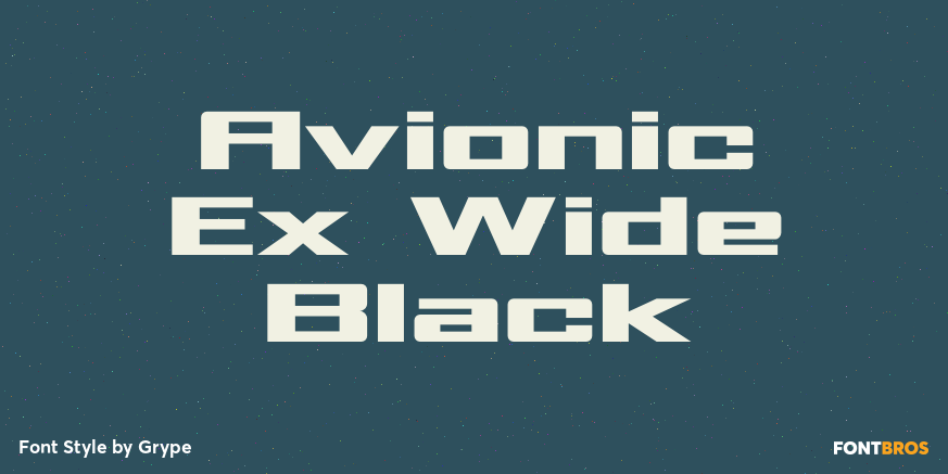 Avionic Ex Wide Black Poster