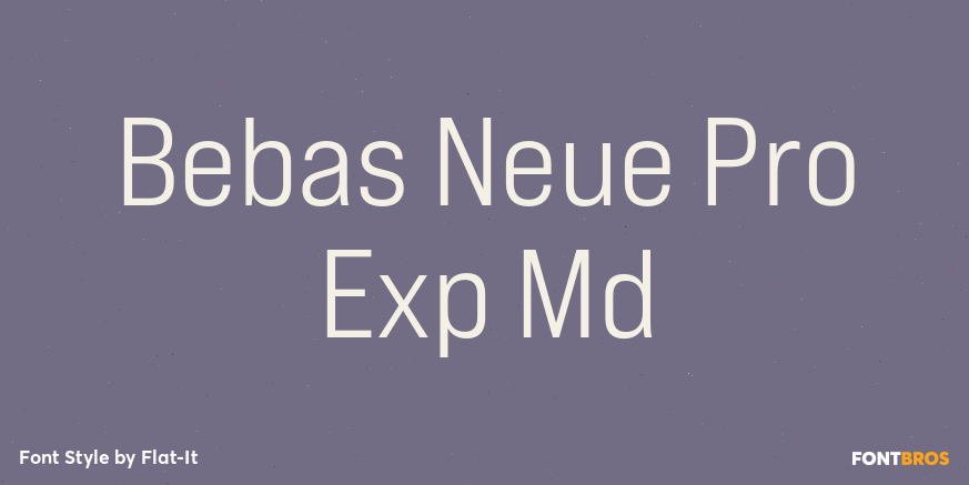 Bebas Neue Pro Exp Md Poster