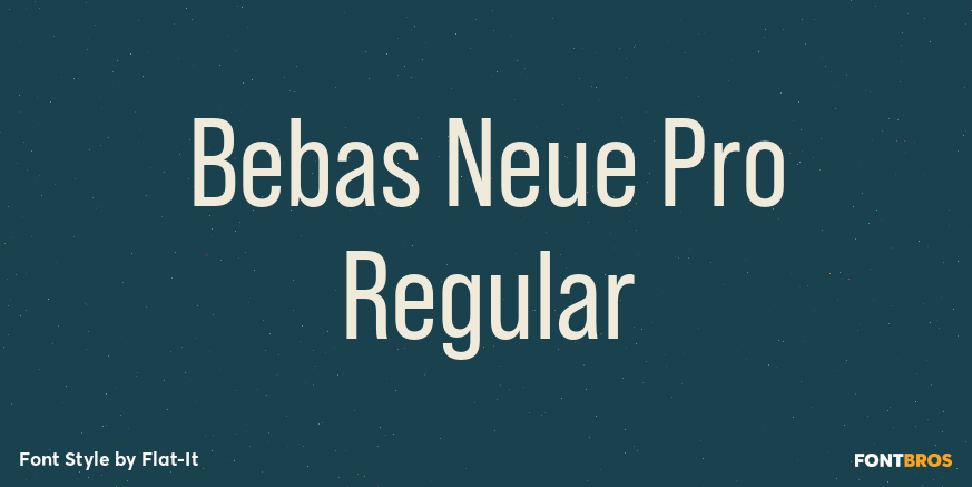 Bebas Neue Pro Regular Poster