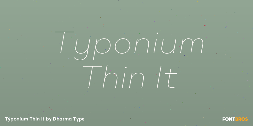 Typonium Thin It Poster