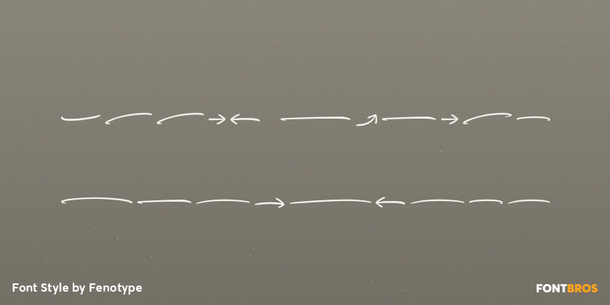 Ellie Script Ornaments Poster