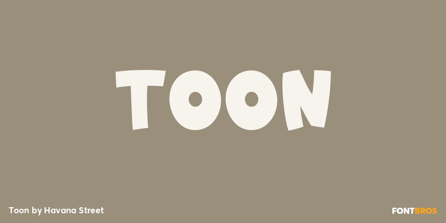 Toon Font Poster