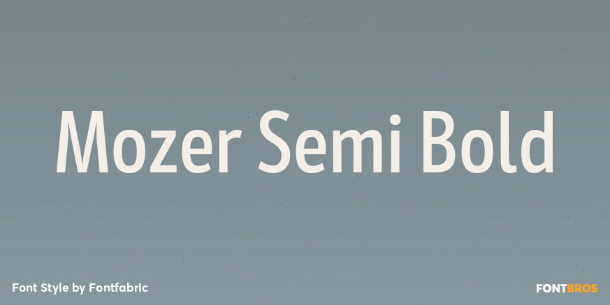 Mozer Semi Bold Poster