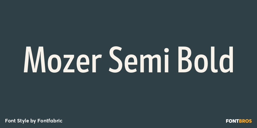 Mozer Semi Bold Poster