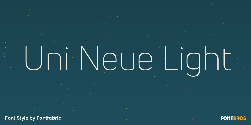 Uni Neue Light Poster