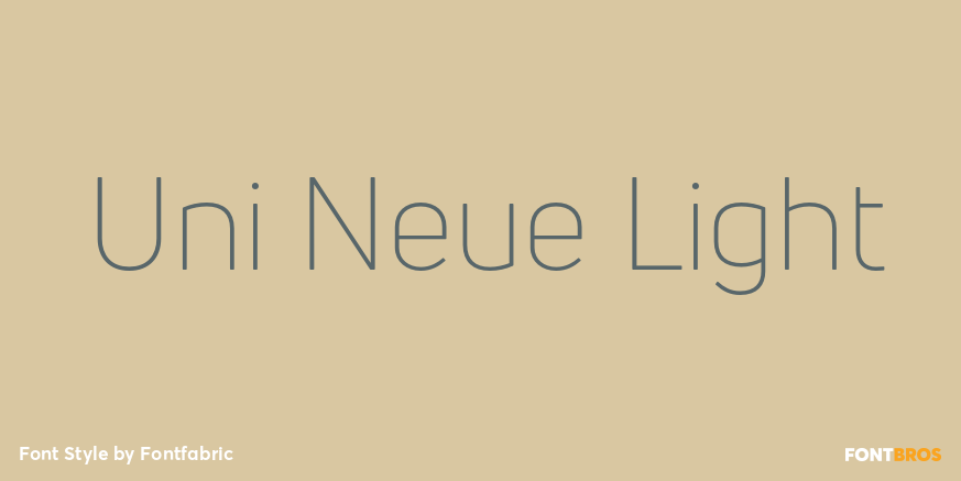 Uni Neue Light Poster