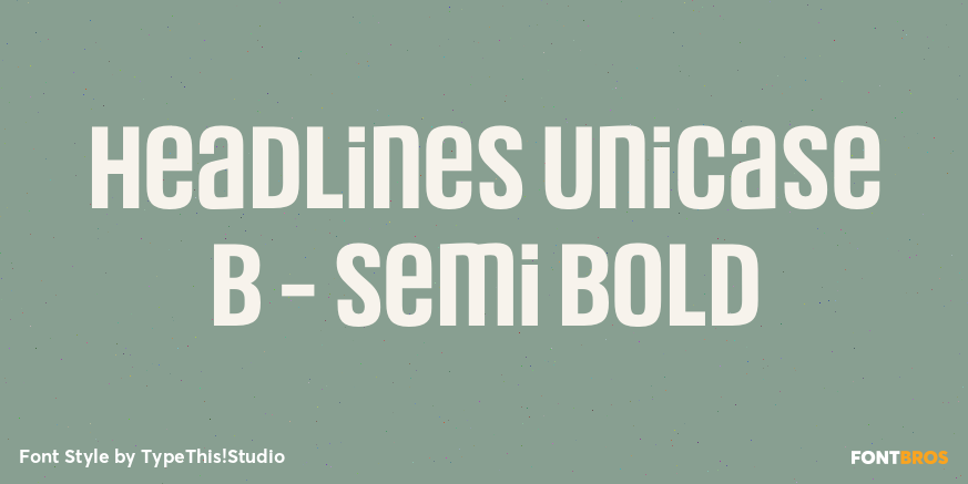 Headlines Unicase B - Semi Bold Poster