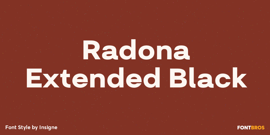 Radona Extended Black Poster