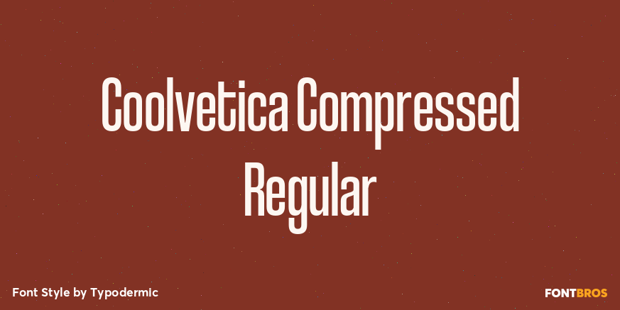 Coolvetica Compressed Regular Poster