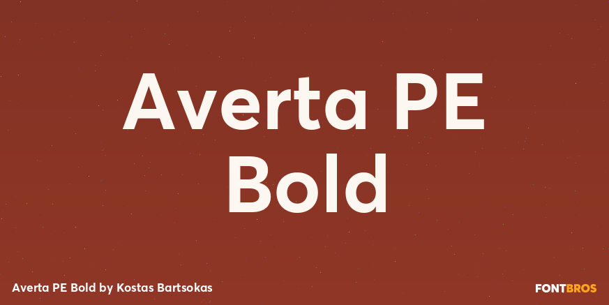 Averta PE Bold Poster