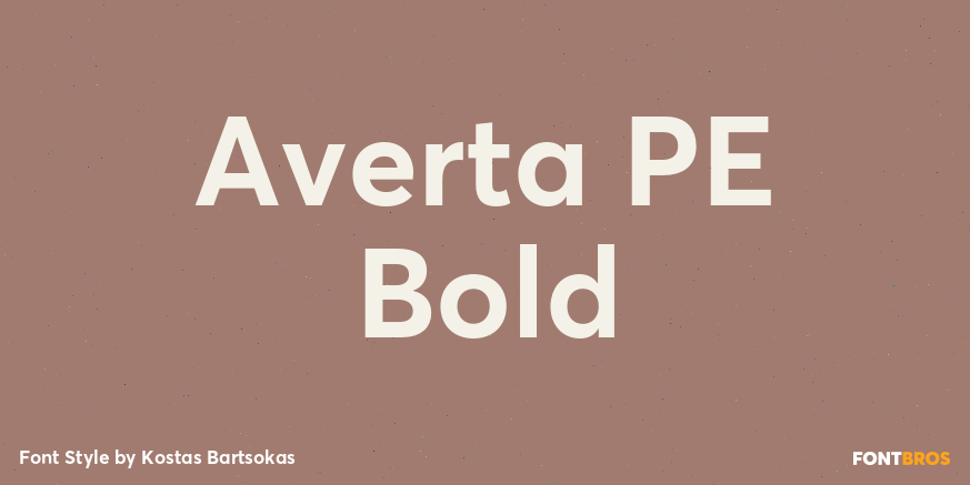 Averta PE Bold Poster