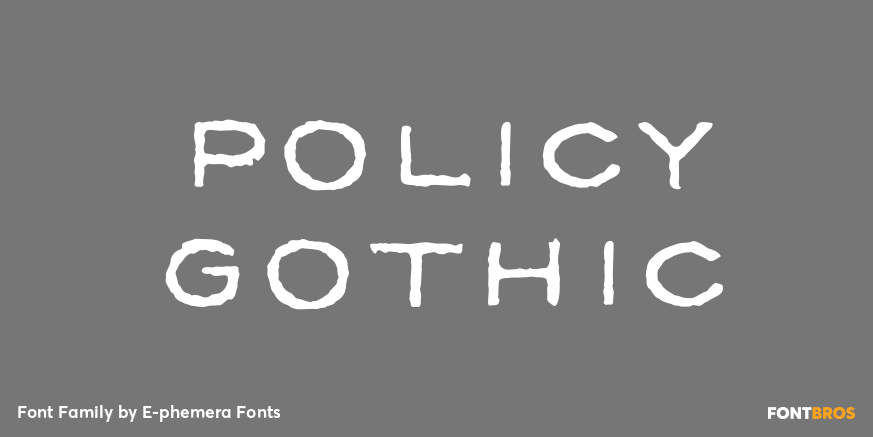 Policy Gothic Poster