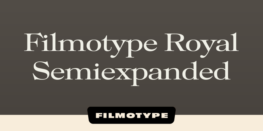 Filmotype Royal Semiexpanded Poster