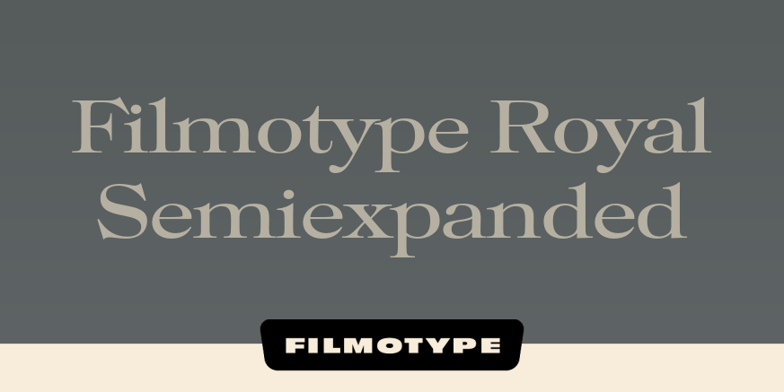 Filmotype Royal Semiexpanded Poster