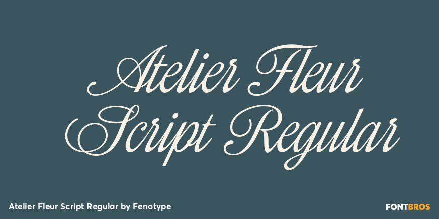 Atelier Fleur Script Regular Poster