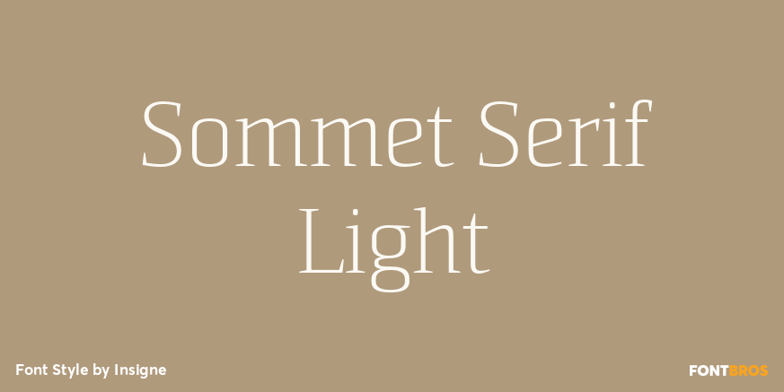 Sommet Serif Light Poster