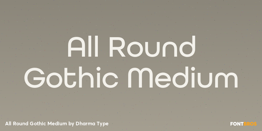 All Round Gothic Medium Poster