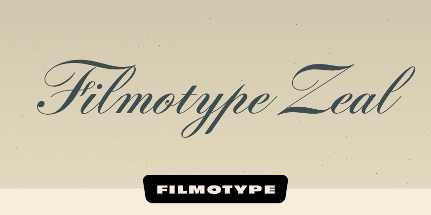 Filmotype Zeal Poster