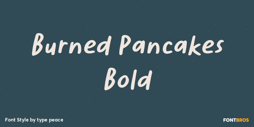 Burned Pancakes Bold Poster