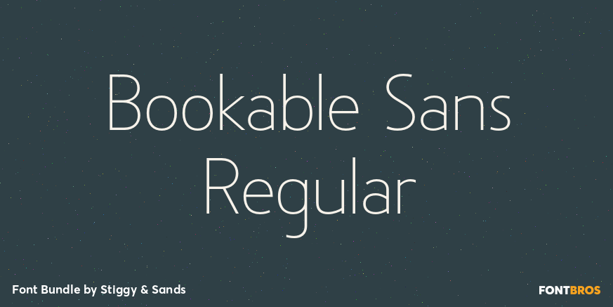 Bookable Sans Regular Poster