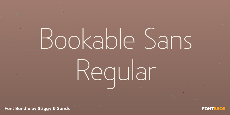 Bookable Sans Regular Poster
