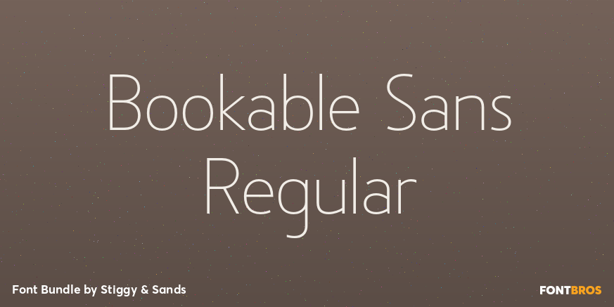 Bookable Sans Regular Poster