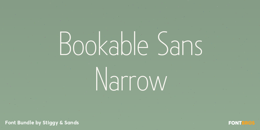 Bookable Sans Narrow Poster