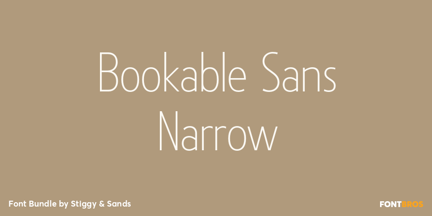 Bookable Sans Narrow Poster
